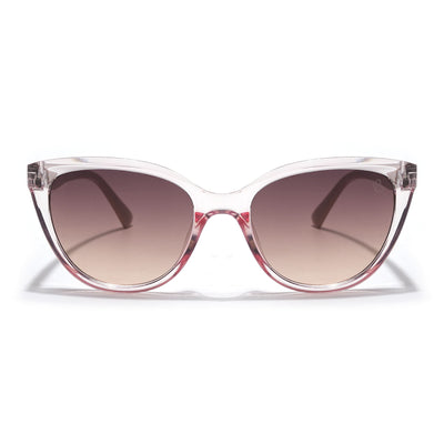 Eyejack Transparent Pink Cateye Sunglasses for Women (90151CL761)