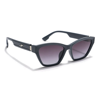Eyejack Grey & Clear Cateye Sunglasses for Women (90152CL763)
