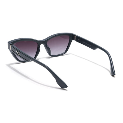 Eyejack Grey & Clear Cateye Sunglasses for Women (90152CL763)