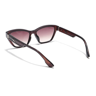 Eyejack Cateye Sunglasses for Women (Brown & Clear Lens | Brown Frame - 90152CL764)