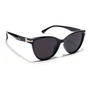 Eyejack Cateye Sunglasses for Women (Black Lens | Black Frame - 90160CL814)