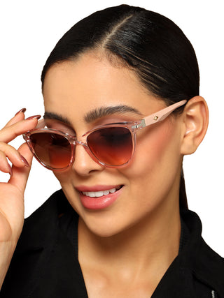 Eyejack Brown Cateye Sunglasses for Women (90160CL816)