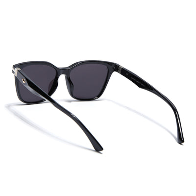 Eyejack Square Sunglasses for Men & Women (Black Lens | Black Frame - 90161CL770)