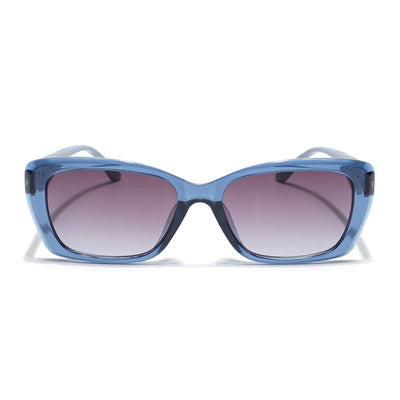 Eyejack Blue Rectangle Sunglasses for Men & Women (90164CL849)