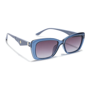 Eyejack Blue Rectangle Sunglasses for Men & Women (90164CL849)