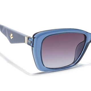 Eyejack Blue Rectangle Sunglasses for Men & Women (90164CL849)