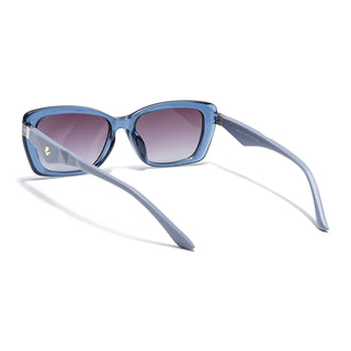 Eyejack Blue Rectangle Sunglasses for Men & Women (90164CL849)