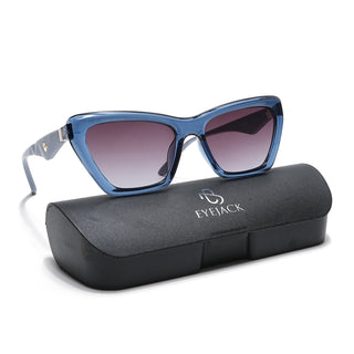 Eyejack Blue Cateye Sunglasses for Women (90165CL850)