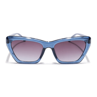 Eyejack Blue Cateye Sunglasses for Women (90165CL850)