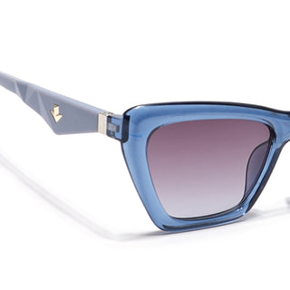 Eyejack Blue Cateye Sunglasses for Women (90165CL850)