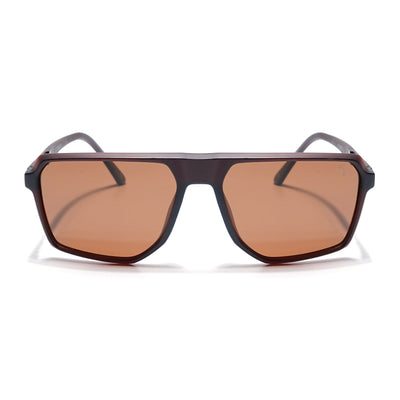 Eyejack Brown Wayfarer Polarized Sunglasses for Men & Women (91127PCL1134)