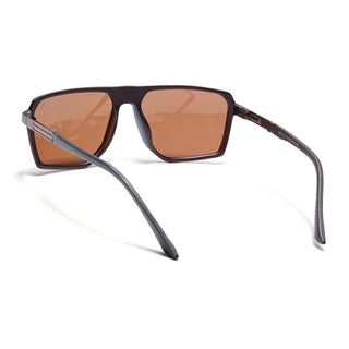 Eyejack Brown Wayfarer Polarized Sunglasses for Men & Women (91127PCL1134)