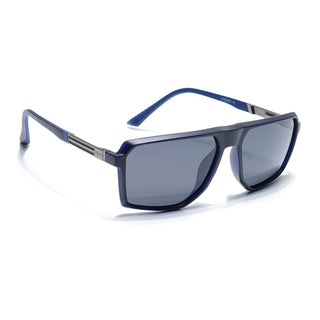 Eyejack Blue Wayfarer Polarized Sunglasses for Men & Women (91127PCL1135)