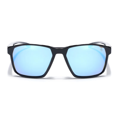 Eyejack Shine Black Square Polarized Sunglasses for Men & Women (91143PCL1149)