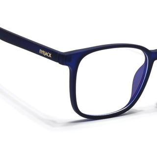 Eyejack NEO Navy Blue Wayfarer Eyeglasses for Men & Women (92016CL1186-C3)