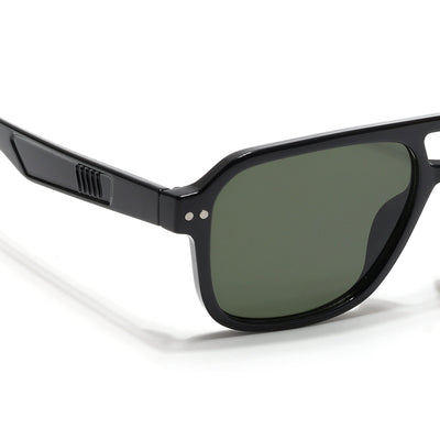 Eyejack Black Wayfarer Sunglasses for Men & Women (9265CL968)