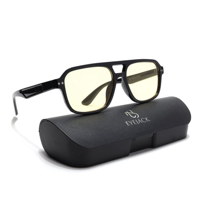 Eyejack Black Wayfarer Sunglasses for Men & Women (9265CL970)