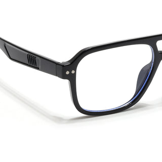 Eyejack Black Wayfarer Eyeglasses for Men & Women (9265CL971)