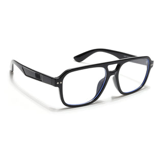 Eyejack Black Wayfarer Eyeglasses for Men & Women (9265CL971)