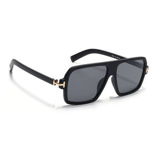 Eyejack Black Wayfarer Sunglasses for Men & Women (9392CL1053)