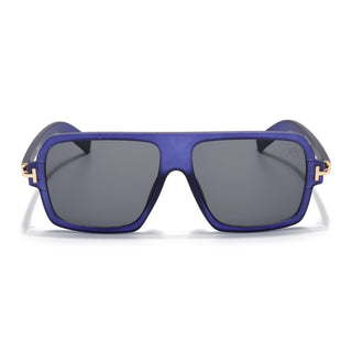 Eyejack Blue Wayfarer Sunglasses for Men & Women (9392CL1054)