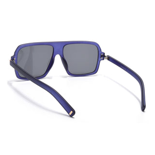 Eyejack Blue Wayfarer Sunglasses for Men & Women (9392CL1054)