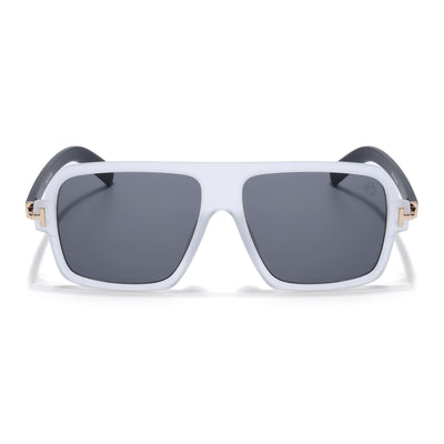 Eyejack Grey Wayfarer Sunglasses for Men & Women (9392CL1055)