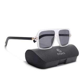 Eyejack Grey Wayfarer Sunglasses for Men & Women (9392CL1055)