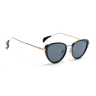 Eyejack Black & Golden Cateye Sunglasses for Women (9435CL1103)