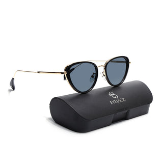 Eyejack Black & Golden Cateye Sunglasses for Women (9435CL1103)