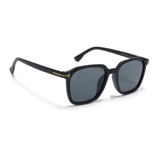 Eyejack Black Square Sunglasses for Men & Women (97109CL1062)