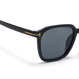 Eyejack Black Square Sunglasses for Men & Women (97109CL1062)