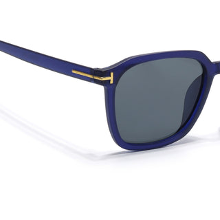 Eyejack Blue Square Sunglasses for Men & Women (97109CL1063)