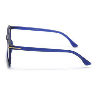 Eyejack Blue Square Sunglasses for Men & Women (97109CL1063)