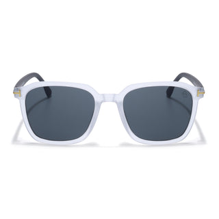 Eyejack Grey Square Sunglasses for Men & Women (97109CL1064)