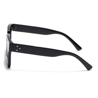 Eyejack Shine Black Square Sunglasses for Men & Women (98018CL1152)