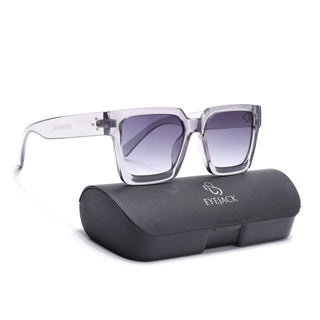 Eyejack Grey Square Sunglasses for Men & Women (98018CL1155)