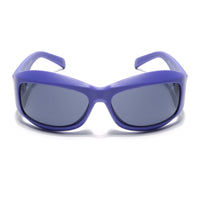 Eyejack Blue Wrap Around Sunglasses for Men & Women (98036CL1082)