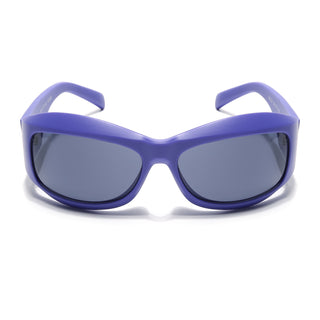 Eyejack Blue Wrap Around Sunglasses for Men & Women (98036CL1082)