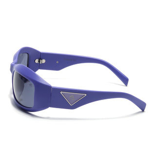 Eyejack Blue Wrap Around Sunglasses for Men & Women (98036CL1082)