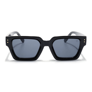 Eyejack Shine Black Square Sunglasses for Men & Women (98170CL1065)