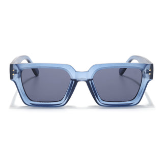 Eyejack Blue Square Sunglasses for Men & Women (98170CL1067)