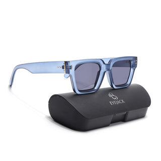 Eyejack Blue Square Sunglasses for Men & Women (98170CL1067)