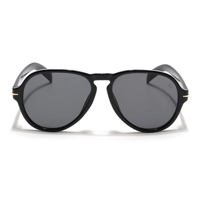 Eyejack Black Aviator Sunglasses for Men & Women (986CL972)