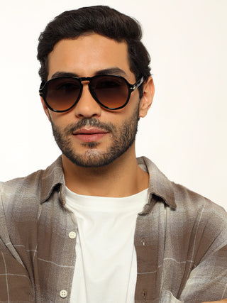 Eyejack Black Aviator Sunglasses for Men & Women (986CL973)