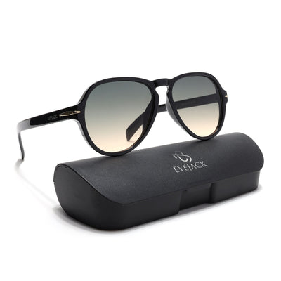 Eyejack Black Aviator Sunglasses for Men & Women (986CL973)