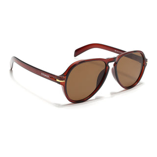 Eyejack Transparent Brown Aviator Sunglasses for Men & Women (986CL979)