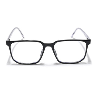 Eyejack Minimals Shine Black Square Eyeglasses for Men & Women (A01FCL1304-C1)