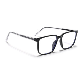 Eyejack Minimals Shine Black Square Eyeglasses for Men & Women (A01FCL1304-C1)