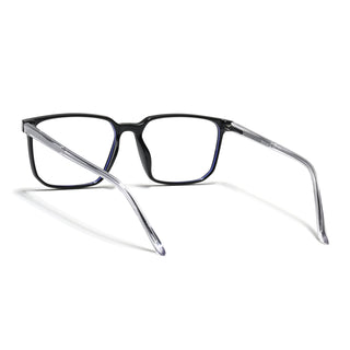 Eyejack Minimals Shine Black Square Eyeglasses for Men & Women (A01FCL1304-C1)